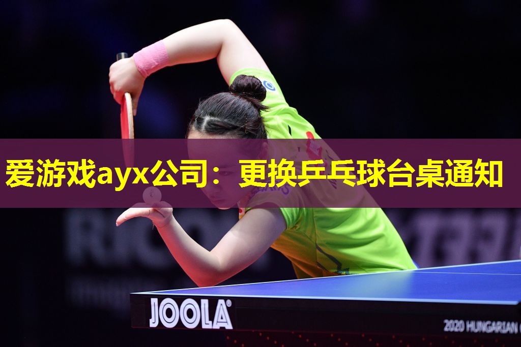 爱游戏ayx公司：更换乒乓球台桌通知