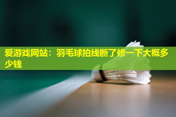 羽毛球拍线断了修一下大概多少钱 羽毛球拍线断了修一下大概多少钱